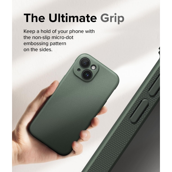 Ringke Onyx Serisi Apple iPhone 15 Plus Klf-Dark Green