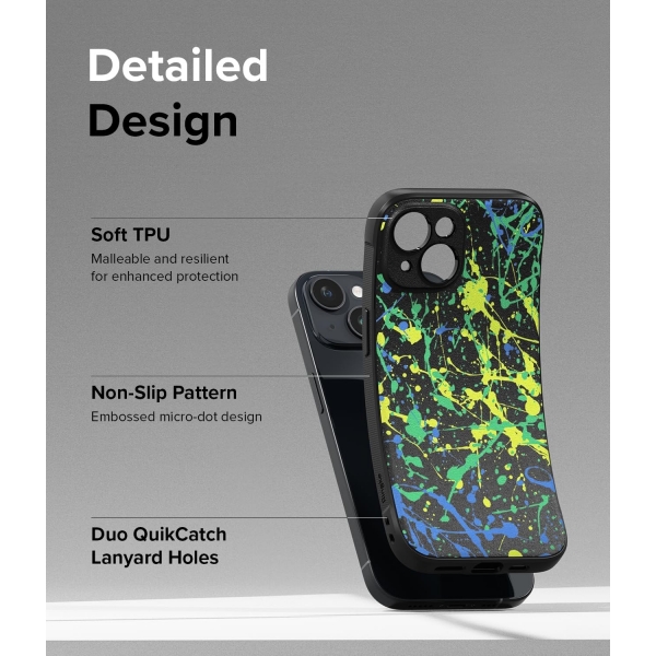 Rin gke Onyx Design iPhone 15 Klf-Action Painting