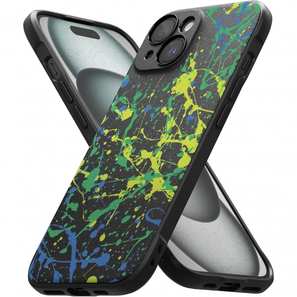 Ringke Onyx Design Serisi Apple iPhone 15 Klf-Action Painting