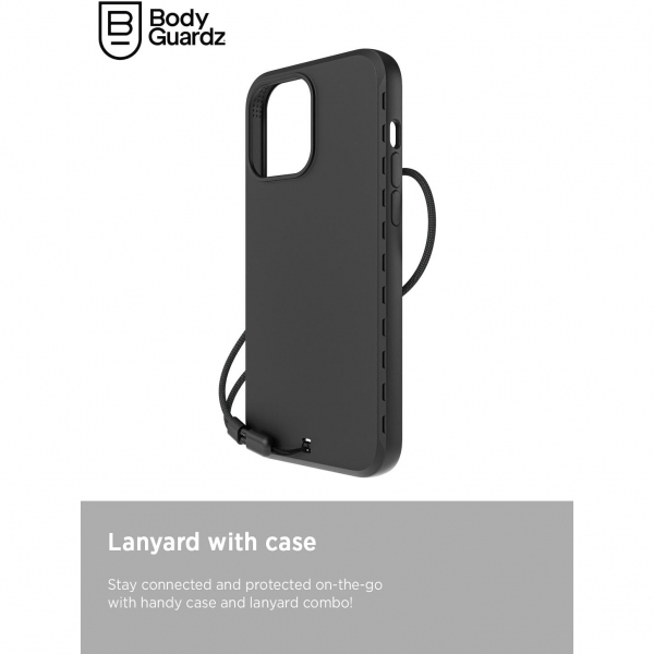 BodyGuardz Paradigm Pro Serisi Apple iPhone 15 Pro MagSafe Uyumlu Klf -Black