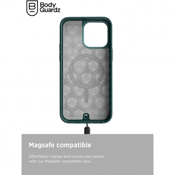 BodyGuardz Paradigm Pro Serisi Apple iPhone 15 Pro MagSafe Uyumlu Klf -Blue