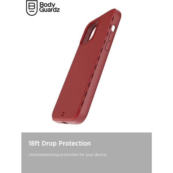 BodyGuardz Paradigm Pro Serisi Apple iPhone 15 Pro MagSafe Uyumlu Klf -Red