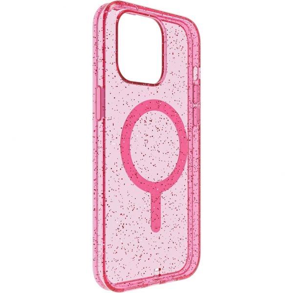 BodyGuardz Carve Serisi Apple iPhone 15 Pro effaf Klf-Pink Glitter