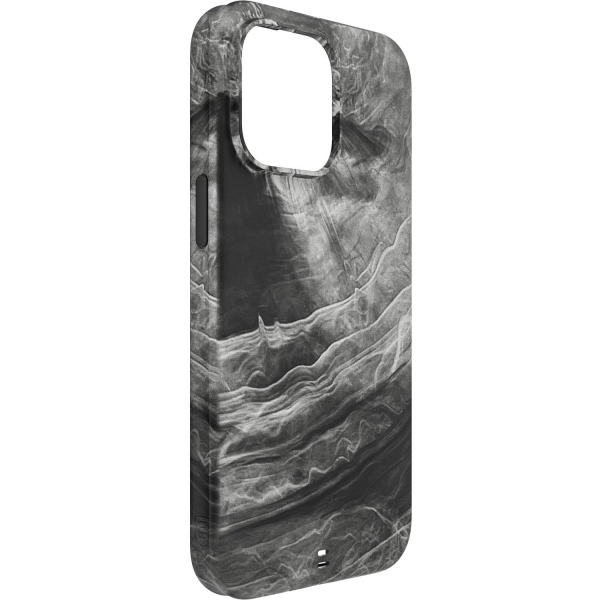 BodyGuardz Carve Marble Serisi Apple iPhone 15 Pro Klf(MIL-STD-810G)-Black