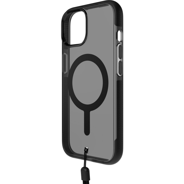 BodyGuardz Ace Pro Serisi Apple iPhone 15 Plus MagSafe Uyumlu Klf (MIL-STD-810G)-Smoke Black