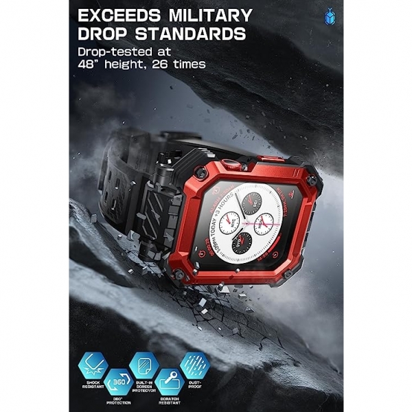 Supcase UBP Apple Watch 9 45mm Bumper Klf-Ruddy