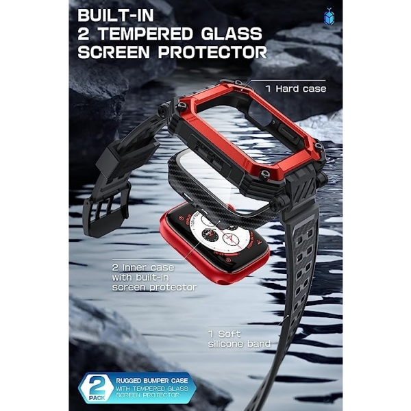 Supcase UBP Apple Watch 9 45mm Bumper Klf-Ruddy