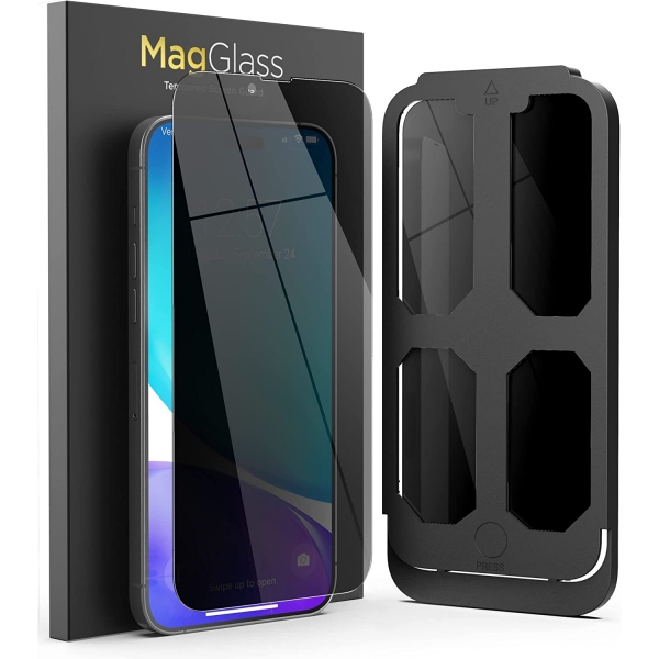 Magglas Privacy Apple iPhone 15 Pro Max Cam Ekran Koruyucu