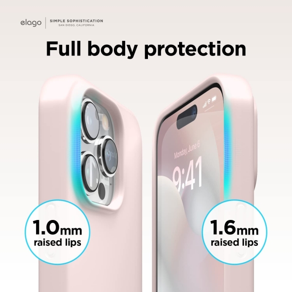 elago Apple iPhone 15 Pro Silikon Klf-Lovely Pink