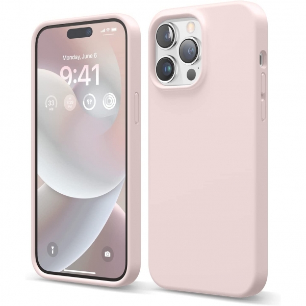 elago Apple iPhone 15 Pro Silikon Klf-Lovely Pink