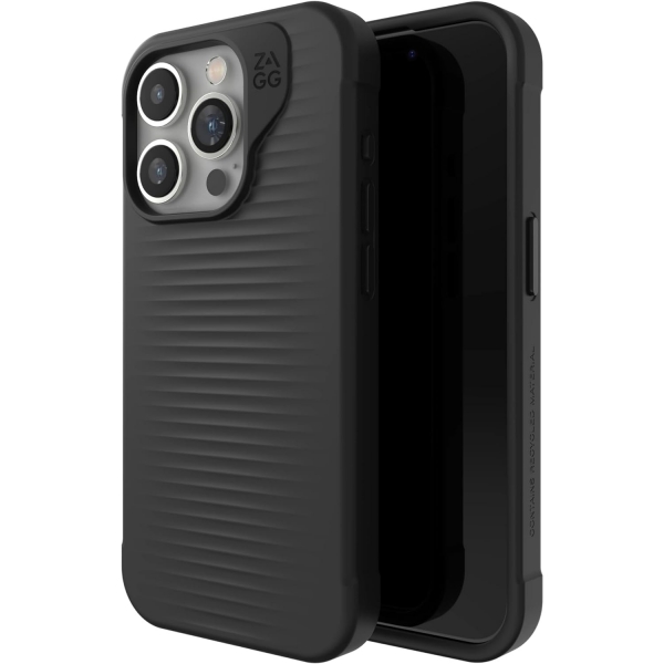 ZAGG Luxe Snap Serisi Apple iPhone 15 Pro Max MagSafe Uyumlu Klf-Black