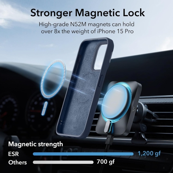 ESR Apple iPhone 15 Pro Max Standl Klf(MIL-STD-810G)   -Clear Black