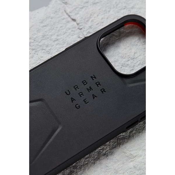 UAG Civilian Serisi Apple iPhone 15 Plus Darbeye Dayankl nce Klf (MIL-STD-810G)-Black