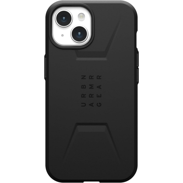 UAG Civilian Serisi Apple iPhone 15 Plus Darbeye Dayankl nce Klf (MIL-STD-810G)-Black