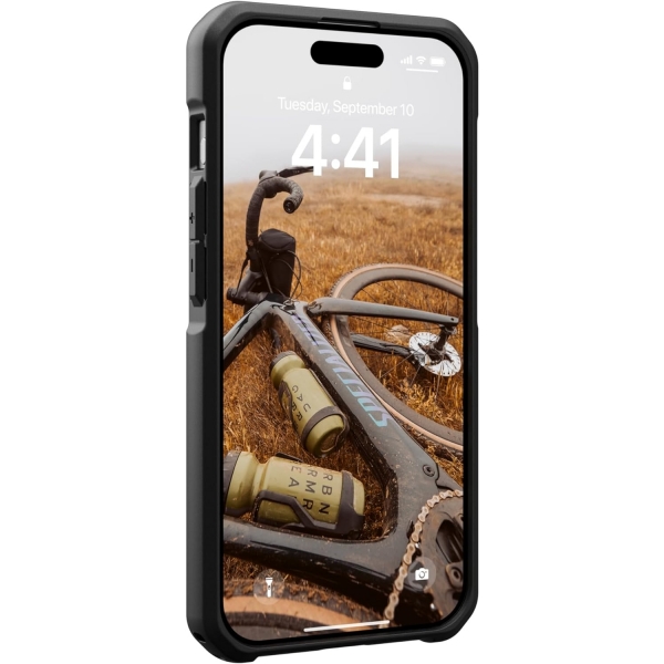UAG Metropolis Serisi Apple iPhone 15 Pro Max Darbeye Dayankl Czdan Klf (MIL-STD-810G)-Kevlar Olive