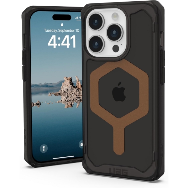 UAG Plyo Serisi Apple iPhone 15 Pro Max Manyetik Klf (MIL-STD-810G)-Black Bronze