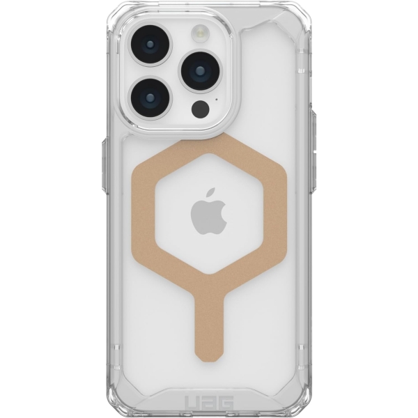 UAG Plyo Serisi Apple iPhone 15 Pro Max Manyetik Klf (MIL-STD-810G)-Ice Gold