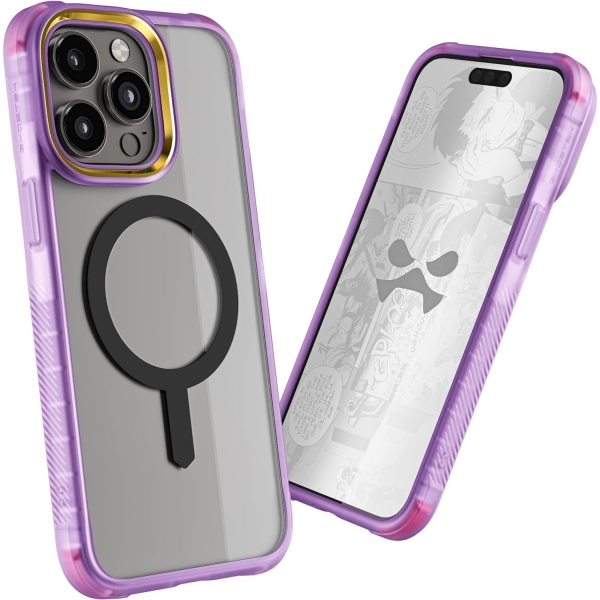Ghostek Covert Serisi Apple iPhone 15 Plus Klf (MIL-STD-810G)-Purple 