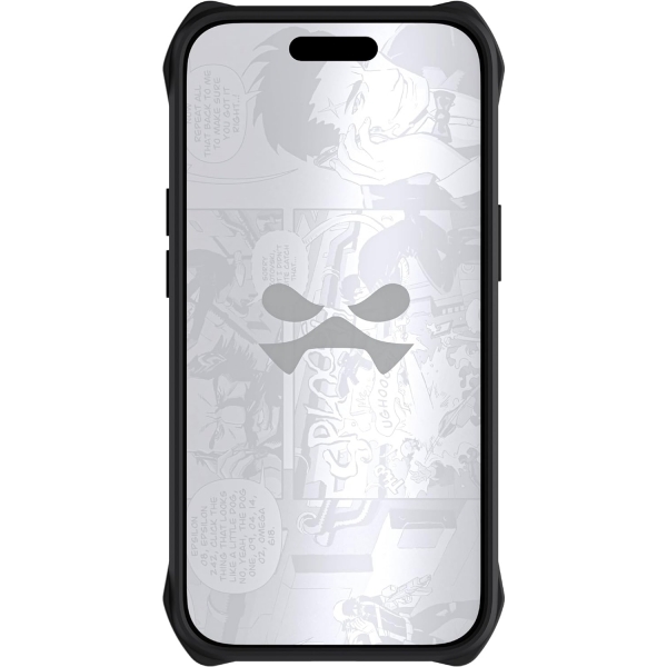 Ghostek EXEC Serisi iPhone 15 Plus Manyetik Czdan Klf (MIL-STD-810G)-Black