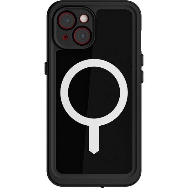 Ghostek Nautical Slim Serisi Apple iPhone 15 Plus Su Geirmez Klf (MIL-STD-810G)-Black