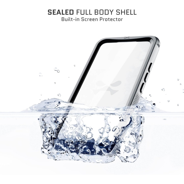 Ghostek Nautical Apple Serisi iPhone 15 Pro Max Su Geirmez Klf (MIL-STD-810G)-Clear