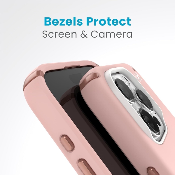 Speck Apple iPhone 15 Pro Max Presidio2 Pro Grip Serisi Klf (MIL-STD-810G)-Pink