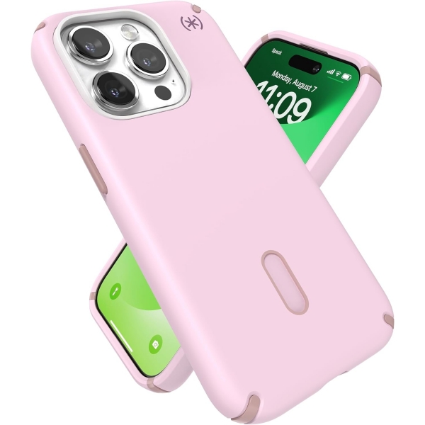 Speck Apple iPhone 15 Pro Max Presidio2 Pro Grip Serisi Klf (MIL-STD-810G)-Soft Lilac