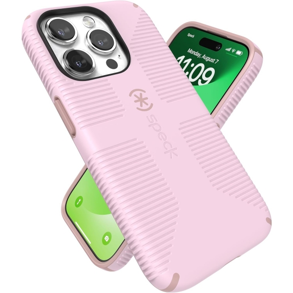 Speck Apple iPhone 15 Pro Max CandyShell Grip Serisi Klf (MIL-STD-810G)-Soft Lilac