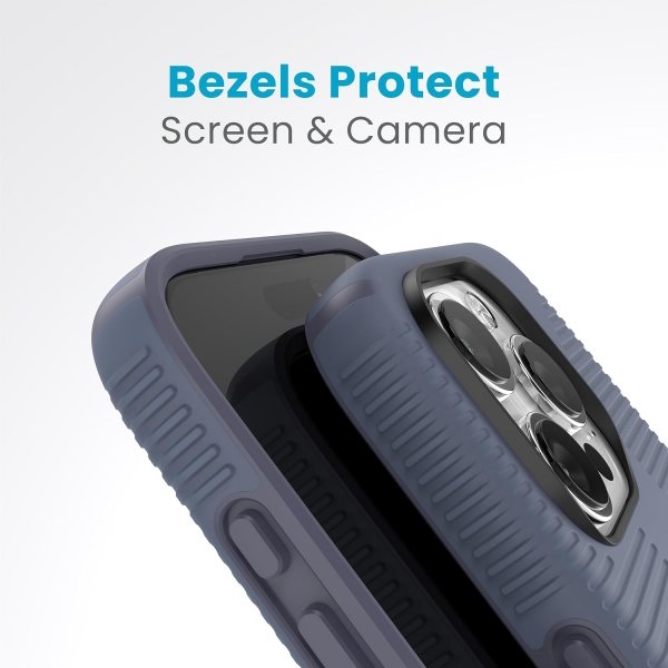 Speck Apple iPhone 15 Pro Max CandyShell Grip Serisi Klf (MIL-STD-810G)-Mystery Blue