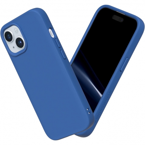 RhinoShield SolidSuit Serisi Apple iPhone 15 Plus Klf (MIL-STD-810G)-Classic Blue