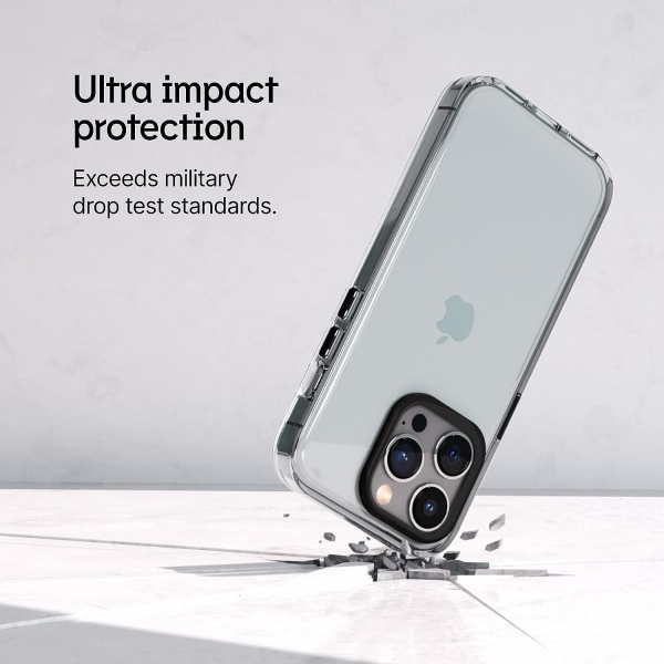 RhinoShield Clear Serisi Apple iPhone 15 Pro Max Klf (MIL-STD-810G)