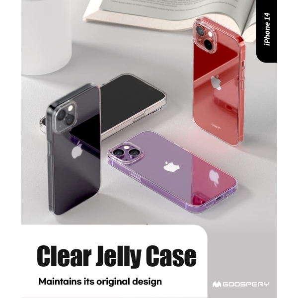 Goospery Pearl Jelly Serisi Apple iPhone 15 Klf-Lime