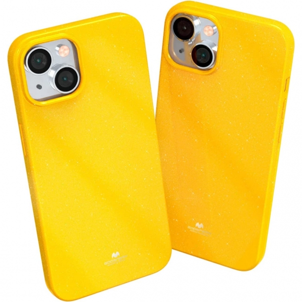 Goospery Pearl Jelly Serisi Apple iPhone 15 Klf-Yellow