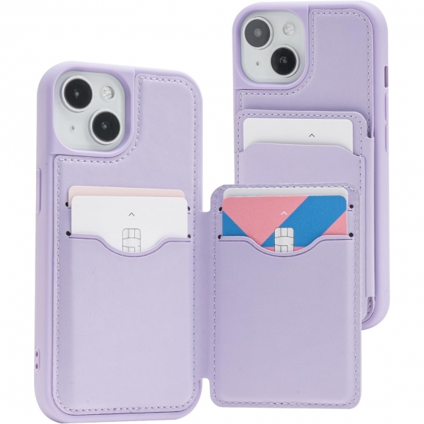 GOOSPERY Balance Fit Serisi Apple iPhone 15 Plus Czdan Klf -Purple