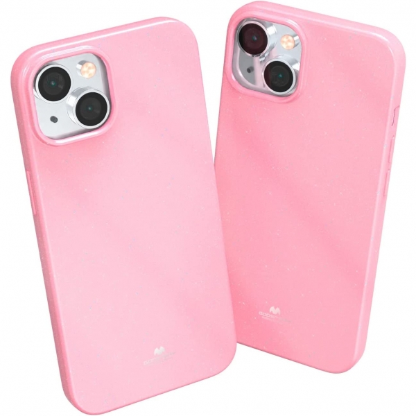 Goospery Pearl Jelly Serisi Apple iPhone 15 Plus Klf-Pink