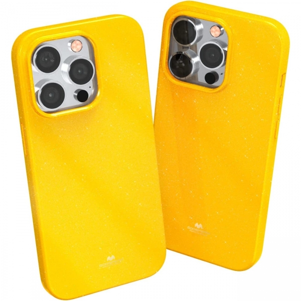 Goospery Pearl Jelly Serisi Apple iPhone 15 Pro Klf-Yellow