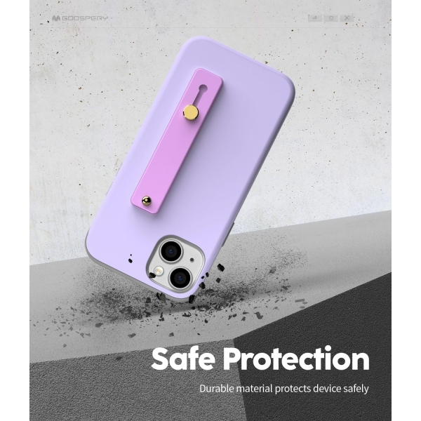 Goospery SlideTok Serisi Apple iPhone 15 Pro Czdan Klf-Purple