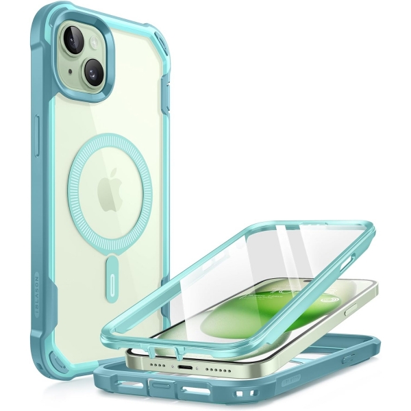 i-Blason Ares Serisi Apple iPhone 15 Plus Klf-Blue