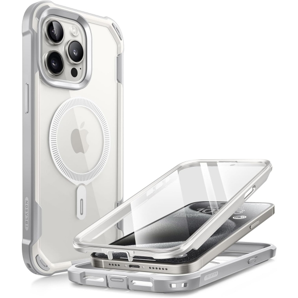 i-Blason Ares Serisi Apple iPhone 15 Pro Max Klf-White