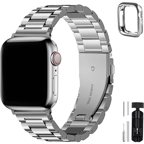 Fullmosa Apple Watch Serisi elik Kay(38/40/41mm)-Silver 