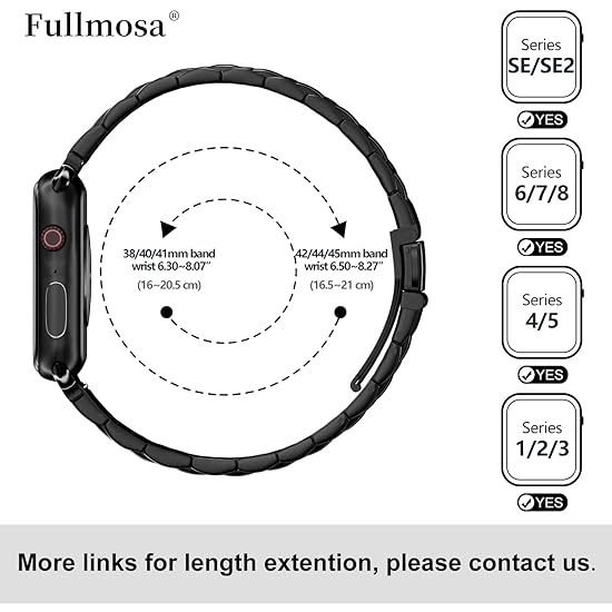 Fullmosa Apple Watch Serisi elik Kay(38/40/41mm)-Red