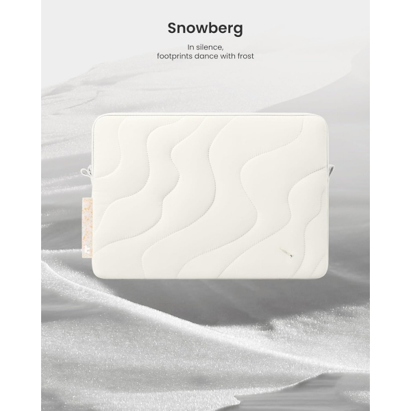 tomtoc 360 Terra Puffy MacBook Air/Pro anta(13 in)-Snowberg