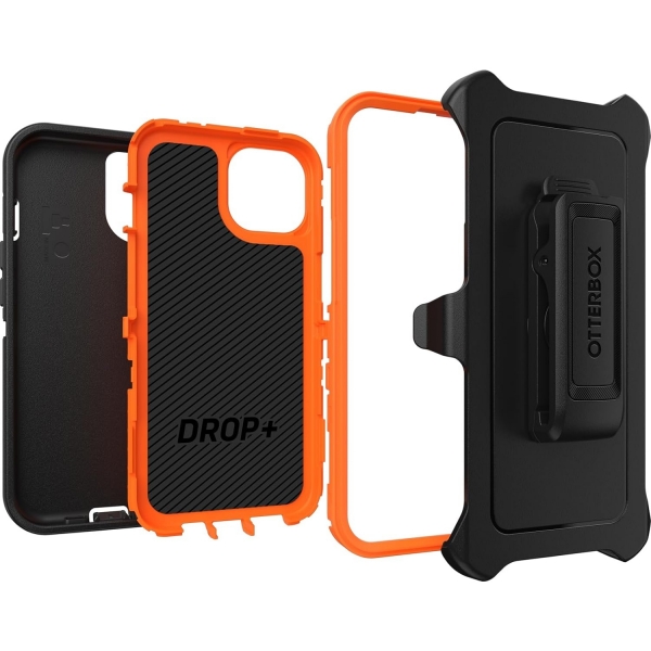 OtterBox Defender iPhone 15 Pro Max Klipsli Klf -Orange