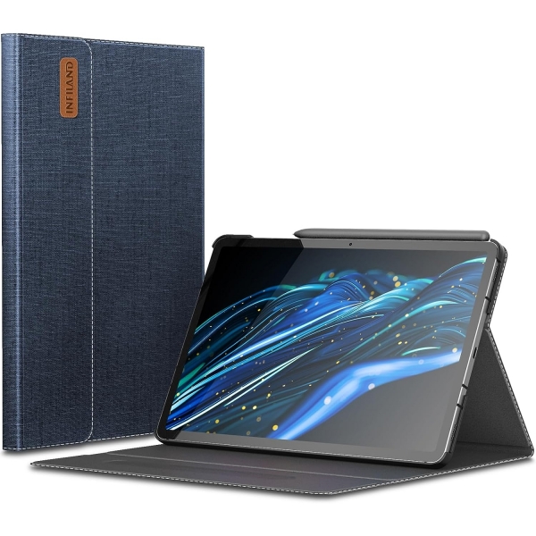 INFILAND Galaxy Tab S9 Plus/S9 FE Standl Klf-Navy