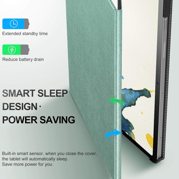 INFILAND Galaxy Tab S9 Ultra Standl Klf-Mint Green