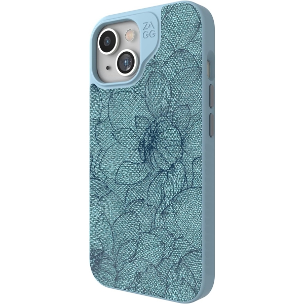 Zagg London Snap Apple iPhone 15 Plus Klf -Floral Teal