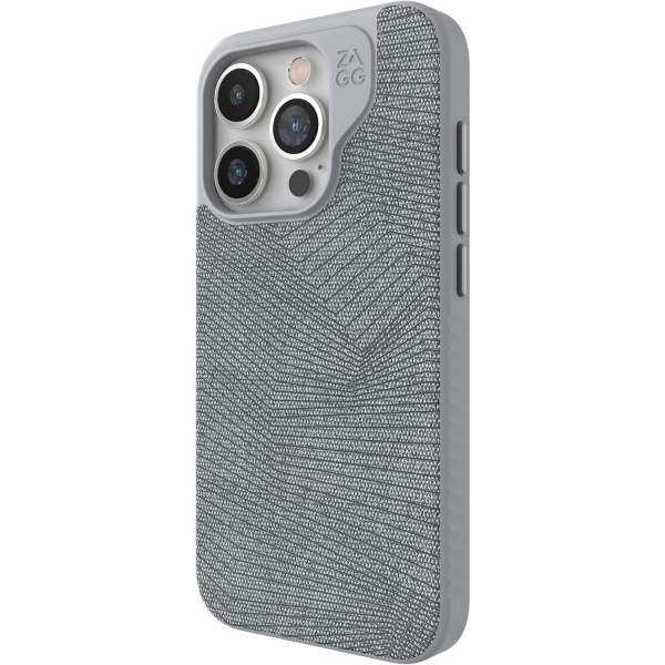 Zagg London Snap Apple iPhone 15 Pro Max Klf -Gray Geo