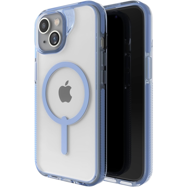 ZAGG Santa Cruz Snap iPhone 15 Plus effaf Klf -Blue