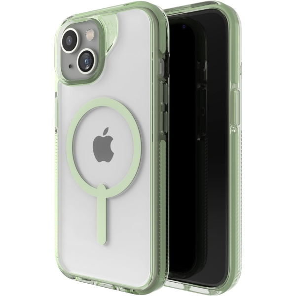 ZAGG Santa Cruz Snap iPhone 15 Plus effaf Klf -Green