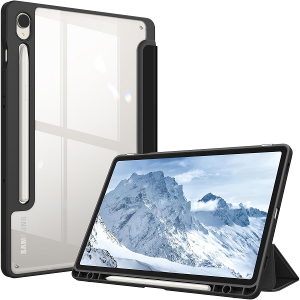 Fintie Samsung Galaxy Tab S10/S9 FE Plus effaf Klf-Black